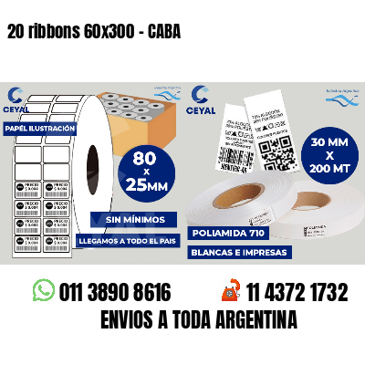20 ribbons 60x300 - CABA