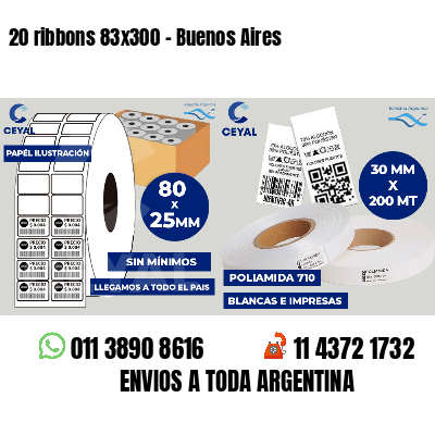 20 ribbons 83x300 - Buenos Aires