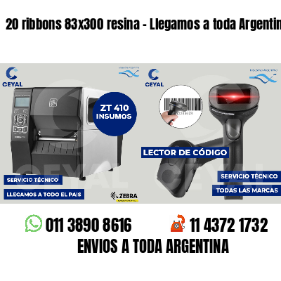 20 ribbons 83x300 resina - Llegamos a toda Argentina