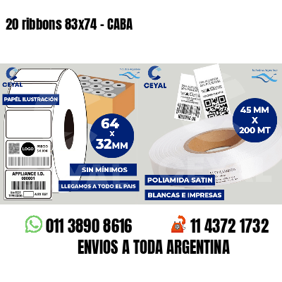 20 ribbons 83x74 - CABA
