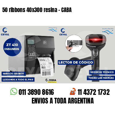50 ribbons 40x300 resina - CABA