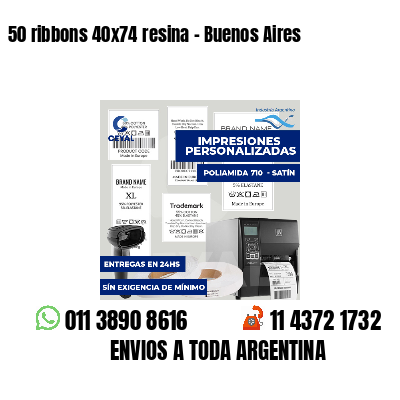 50 ribbons 40x74 resina - Buenos Aires