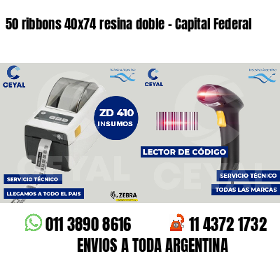 50 ribbons 40x74 resina doble - Capital Federal