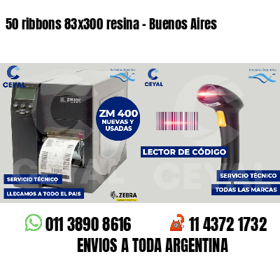 50 ribbons 83x300 resina - Buenos Aires