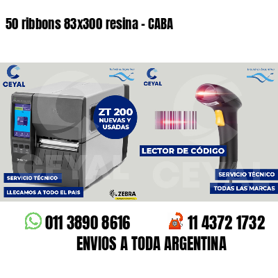 50 ribbons 83x300 resina - CABA