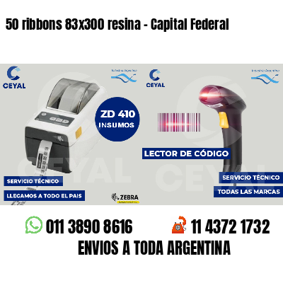 50 ribbons 83x300 resina - Capital Federal
