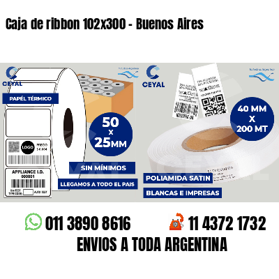 Caja de ribbon 102x300 - Buenos Aires