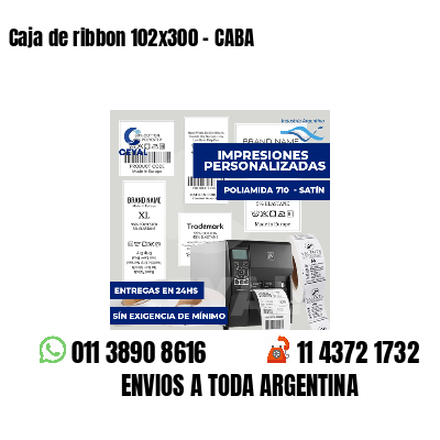 Caja de ribbon 102x300 - CABA