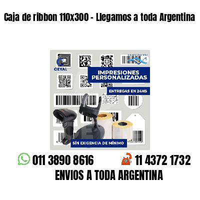 Caja de ribbon 110x300 - Llegamos a toda Argentina