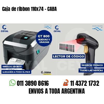 Caja de ribbon 110x74 - CABA