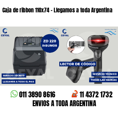 Caja de ribbon 110x74 - Llegamos a toda Argentina