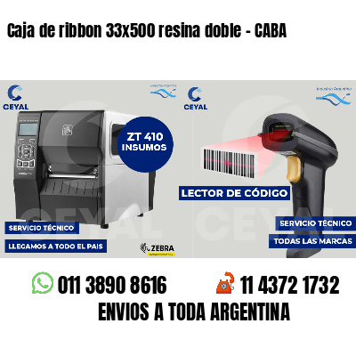 Caja de ribbon 33x500 resina doble - CABA