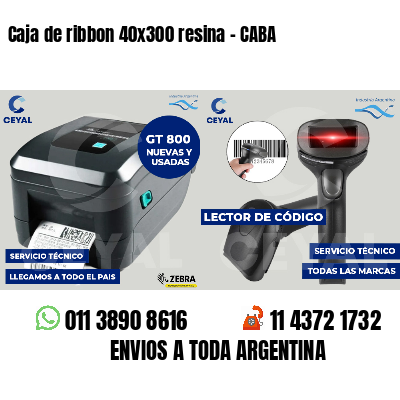 Caja de ribbon 40x300 resina - CABA