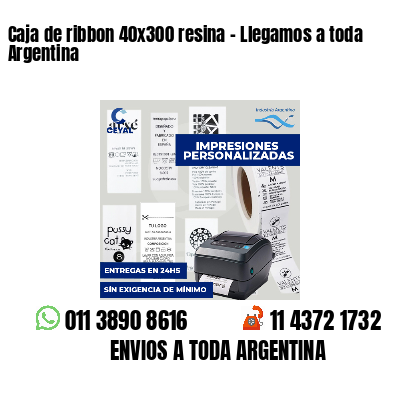 Caja de ribbon 40x300 resina - Llegamos a toda Argentina