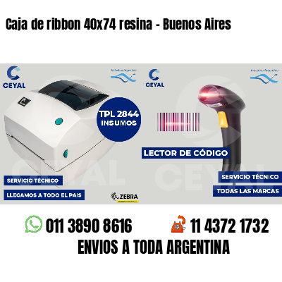 Caja de ribbon 40x74 resina - Buenos Aires