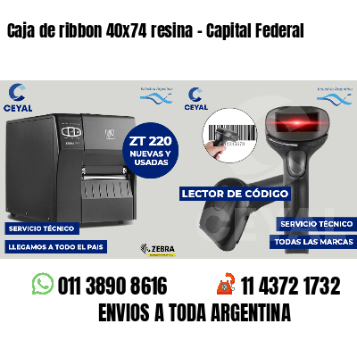 Caja de ribbon 40x74 resina - Capital Federal
