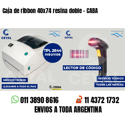 Caja de ribbon 40x74 resina doble - CABA
