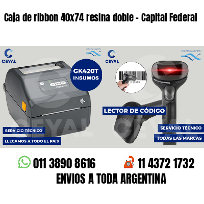 Caja de ribbon 40x74 resina doble - Capital Federal