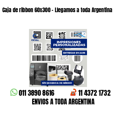 Caja de ribbon 60x300 - Llegamos a toda Argentina