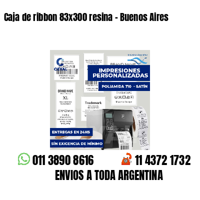 Caja de ribbon 83x300 resina - Buenos Aires