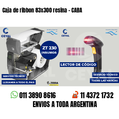 Caja de ribbon 83x300 resina - CABA