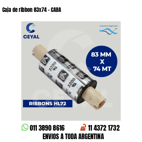 Caja de ribbon 83×74 – CABA