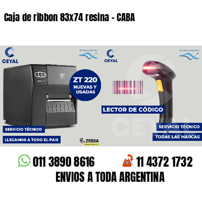 Caja de ribbon 83x74 resina - CABA