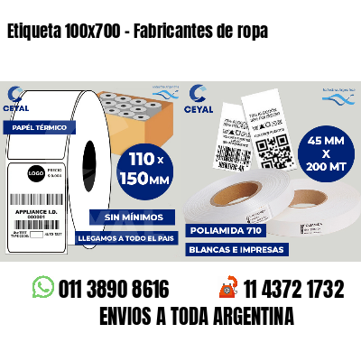 Etiqueta 100x700 - Fabricantes de ropa 