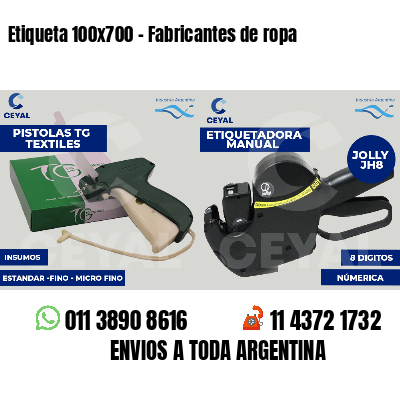 Etiqueta 100x700 - Fabricantes de ropa 