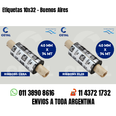 Etiquetas 10x32 - Buenos Aires