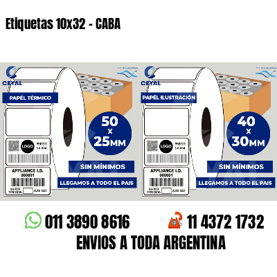 Etiquetas 10x32 - CABA
