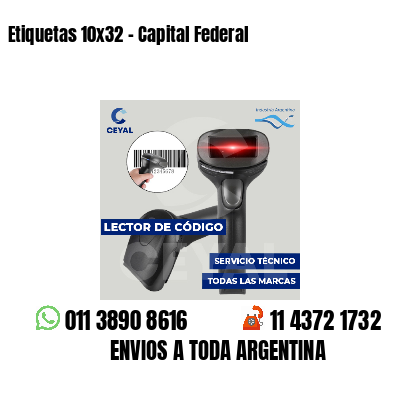 Etiquetas 10x32 - Capital Federal