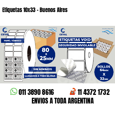 Etiquetas 10x33 - Buenos Aires