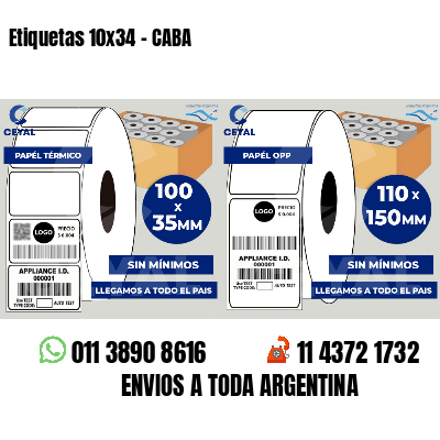 Etiquetas 10x34 - CABA