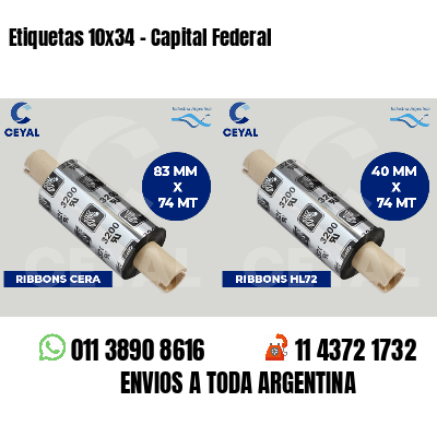 Etiquetas 10x34 - Capital Federal