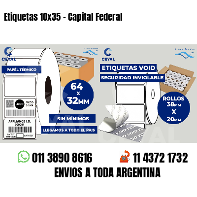 Etiquetas 10x35 - Capital Federal