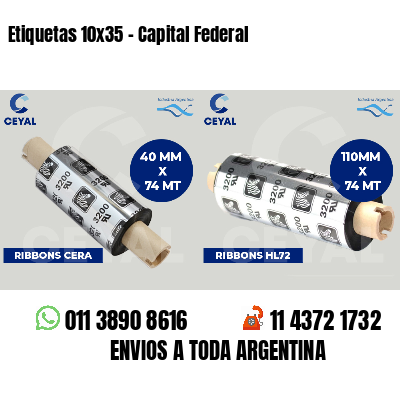 Etiquetas 10x35 - Capital Federal