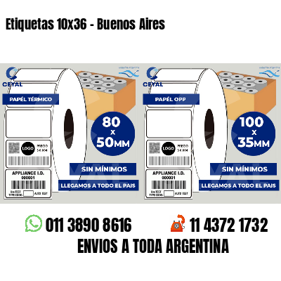 Etiquetas 10x36 - Buenos Aires