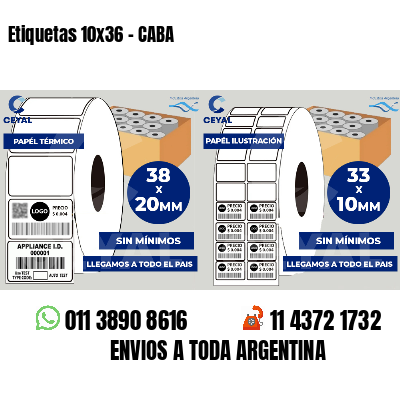 Etiquetas 10x36 - CABA