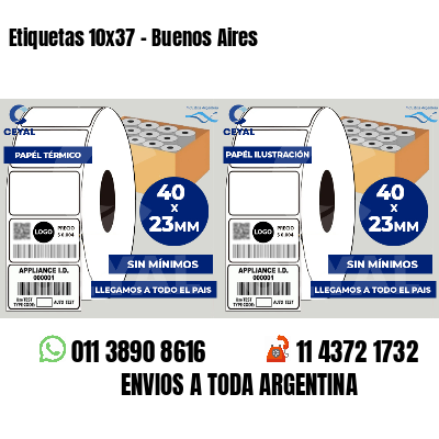 Etiquetas 10x37 - Buenos Aires