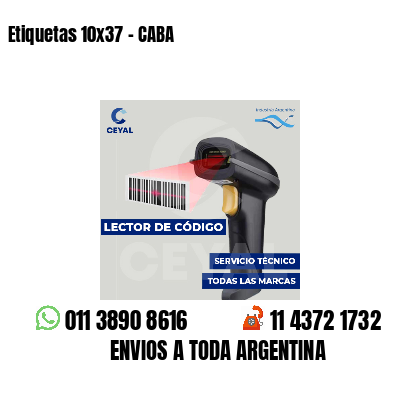 Etiquetas 10x37 - CABA
