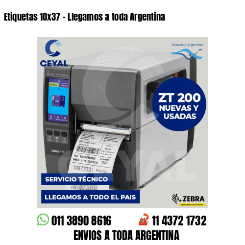 Etiquetas 10×37 – Llegamos a toda Argentina