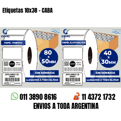 Etiquetas 10x38 - CABA