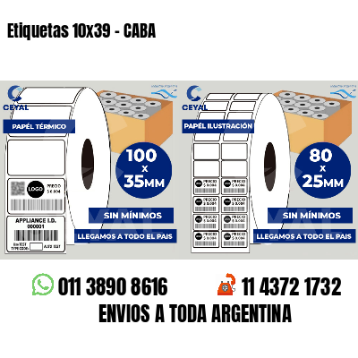 Etiquetas 10x39 - CABA