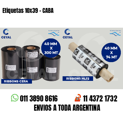 Etiquetas 10x39 - CABA