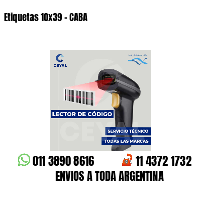 Etiquetas 10x39 - CABA