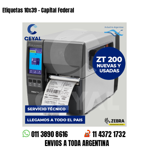 Etiquetas 10×39 – Capital Federal