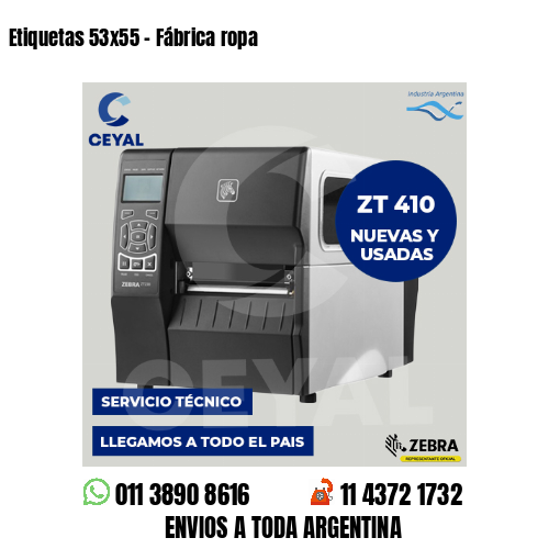 Etiquetas 53×55 – Fábrica ropa