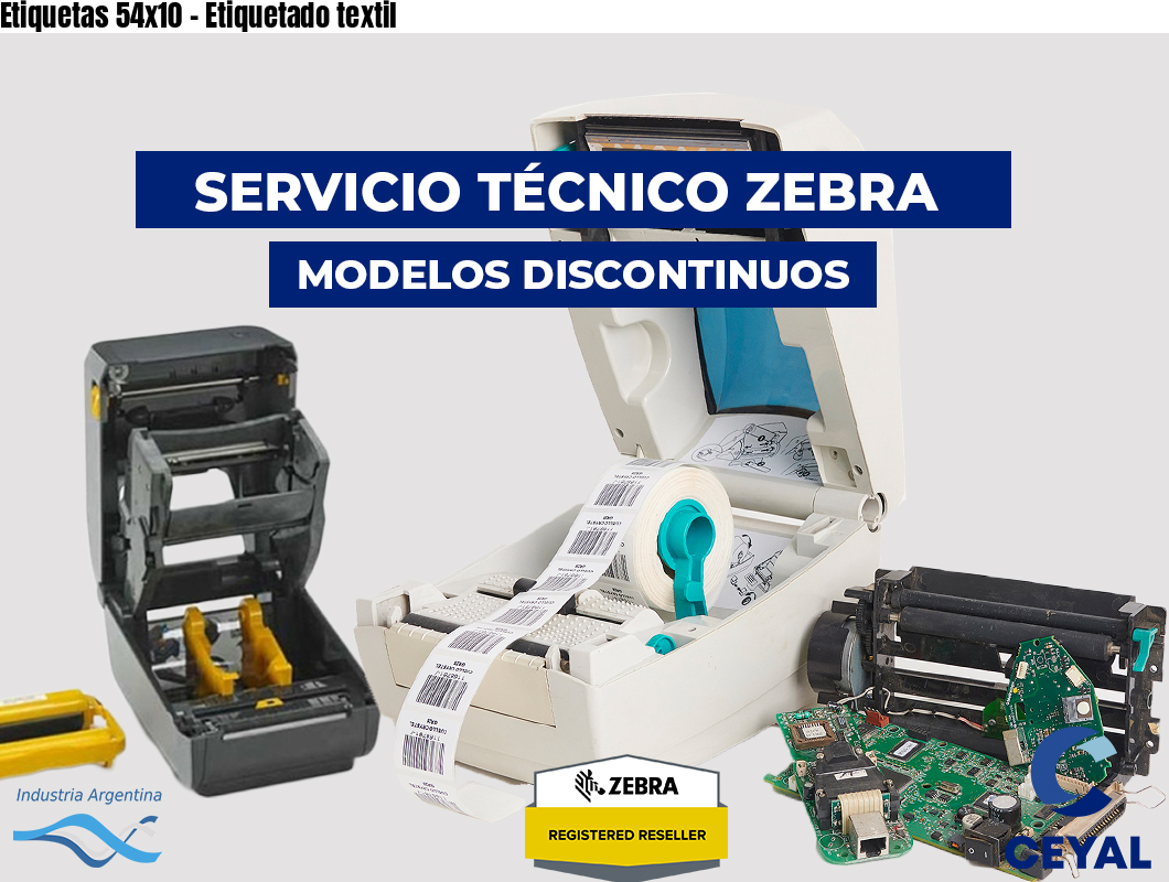 Etiquetas 54x10 - Etiquetado textil