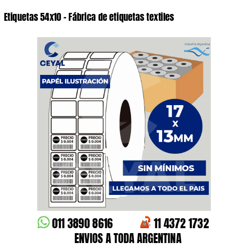 Etiquetas 54×10 – Fábrica de etiquetas textiles